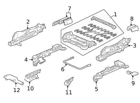 Tracks & Components for 2007 Honda Accord #9