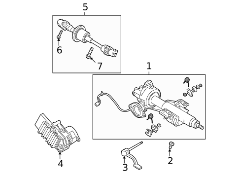 Steering Column Assembly for 2008 Saturn Aura #0