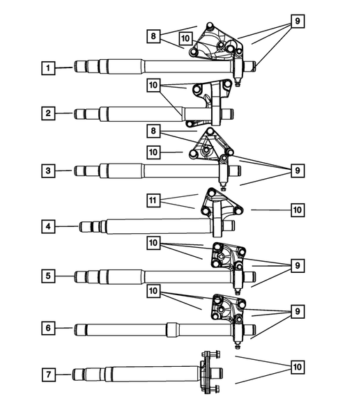 Front Axle Drive Shafts for 2008 Chrysler Sebring #1