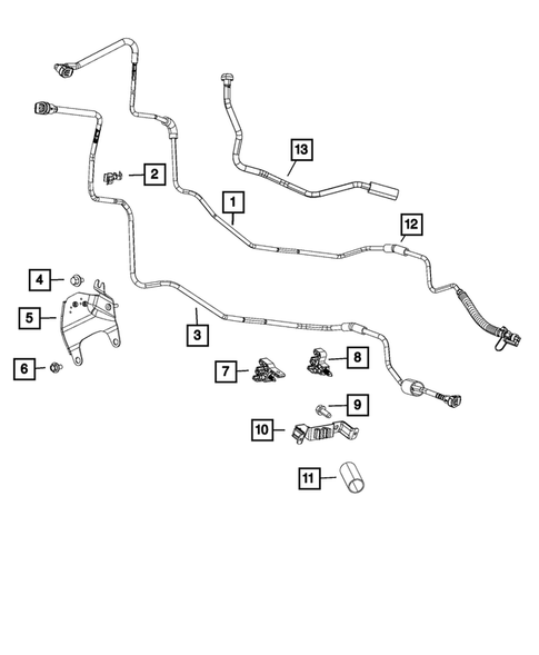 Fuel Lines and Tubes for 2021 Ram 3500 #7