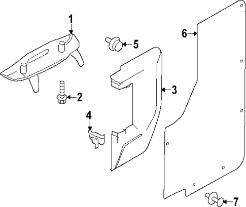 Interior Trim - Side Door for 2024 Ford Transit-150 #4