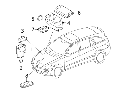 Electrical Components for 2007 Mercedes-Benz R 63 AMG® #0