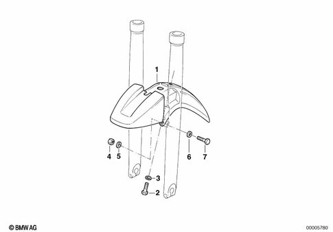 Rear Wheel Cover, License Plate Bracket for 1998 BMW-Motorrad R 1100 GS #1