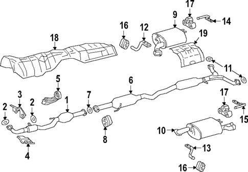 Exhaust Manifold for 2019 Lexus ES350 #1