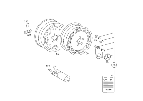 Wheels for 1988 Mercedes-Benz 260E #1