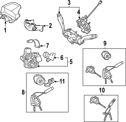 Shroud, Switches & Levers for 2022 Hyundai Tucson #0