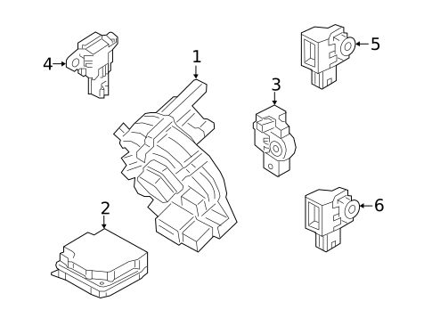 Air Bag Components for 2018 Genesis G80 #1