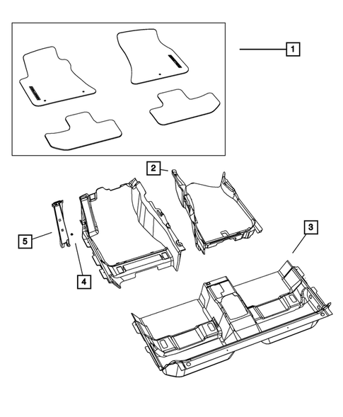 Carpets, Floor Mats, Load Floor, and Silencers for 2012 Dodge Challenger #1