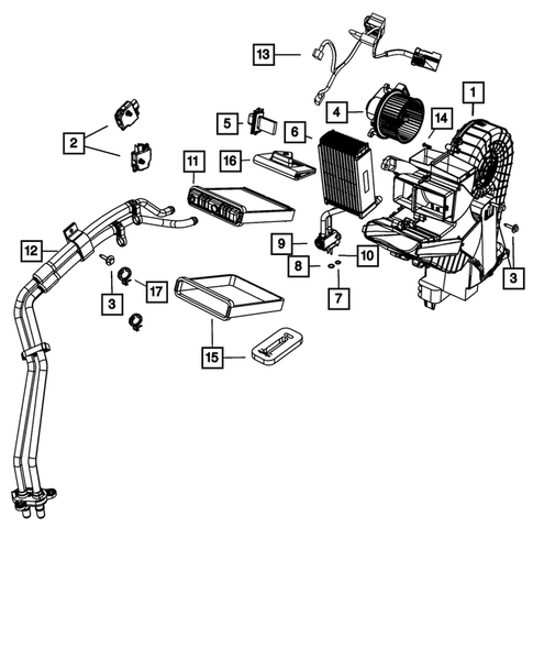 Air Conditioner and Heater Units for 2012 Dodge Grand Caravan #1