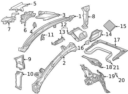 Cowl for 2022 Mercedes-Benz GLE 450 SUV #0