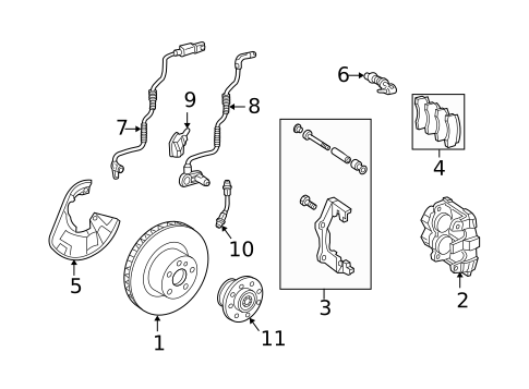 Front Brakes for 2006 Mercedes-Benz S 600 #1