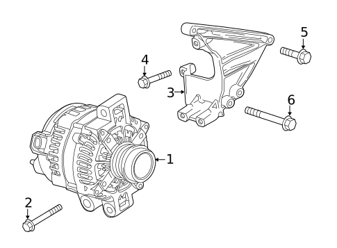 Alternator for 2017 Cadillac CTS #0