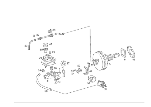 Brake Booster for 1988 Mercedes-Benz 300TE #3