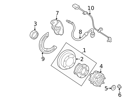 Front Brakes for 1996 Chevrolet C3500 #1