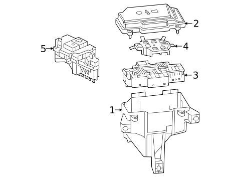 Fuse & Relay for 2020 Mercedes-Benz G63 AMG #1