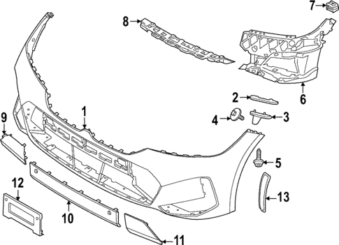 Bumper & Components - Front for 2025 BMW 330i #1