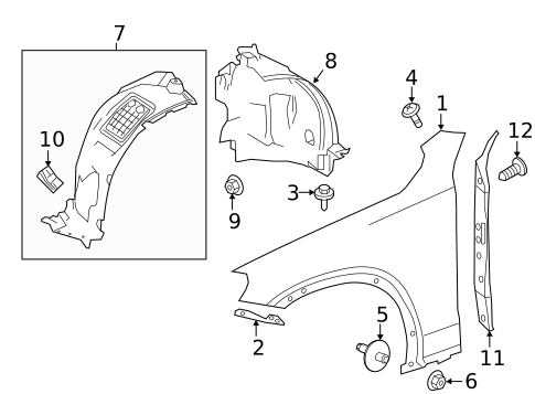 Fender & Components for 2019 Mercedes-Benz GLC 43 AMG® #0