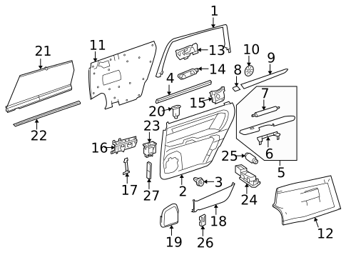 Front Door for 2007 Mercedes-Benz R 63 AMG® #3