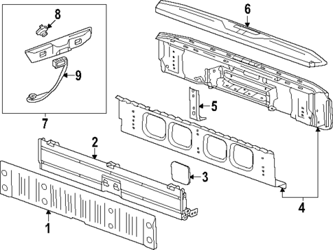 Tail Gate for 2024 GMC Sierra 2500 HD #8