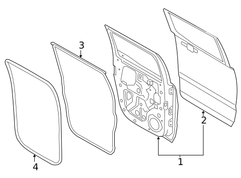 Door & Components for 2021 Ford Ranger #2