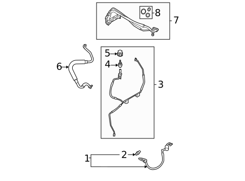 Condenser, Compressor & Lines for 2022 Ford Transit-350 HD #2