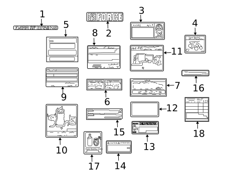 Labels for 2004 Toyota Tundra #0