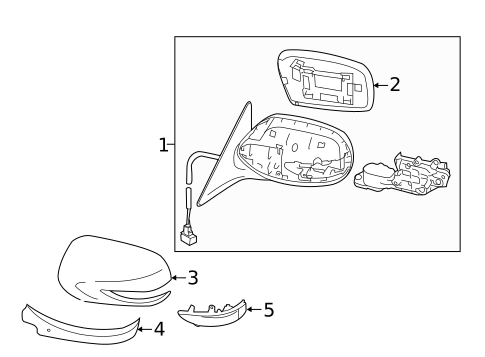 Outside Mirrors for 2011 Subaru Forester #0