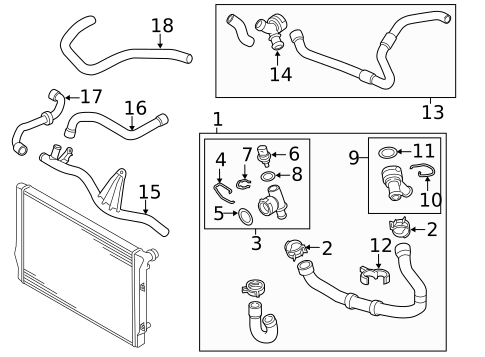 Hoses & Lines for 2025 Volkswagen Jetta #1