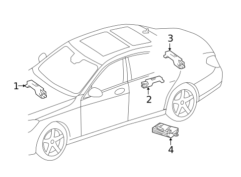 Keyless Entry Components for 2021 Mercedes-Benz AMG® GT 63 S #0