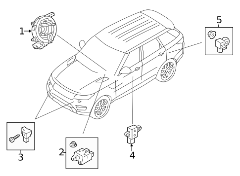 Air Bag Components for 2024 Land Rover Range Rover Velar #0