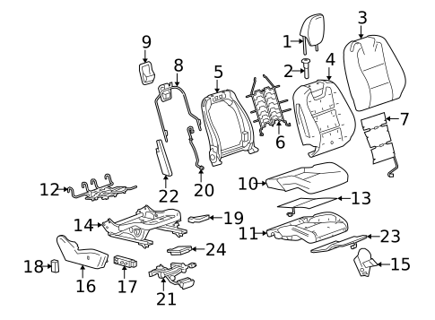Power Seats for 2014 Chevrolet Camaro #0
