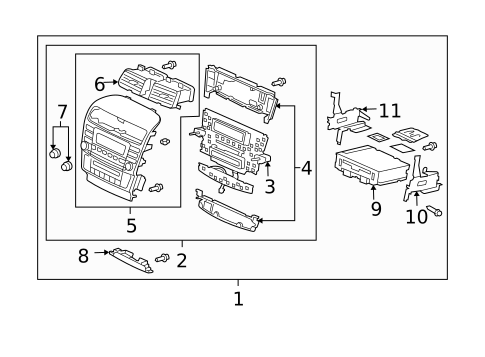 Controls for 2008 Acura TSX #1