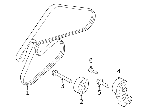 Belts & Pulleys for 2013 Hyundai Azera #0