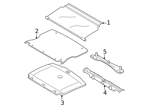 Interior Trim - Rear Body for 2009 Mazda Tribute #1