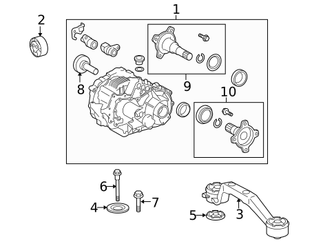 Rear Axle for 2006 Toyota Highlander #1