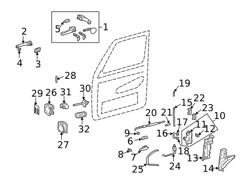Front Door for 2005 Mercedes-Benz G55 AMG #0