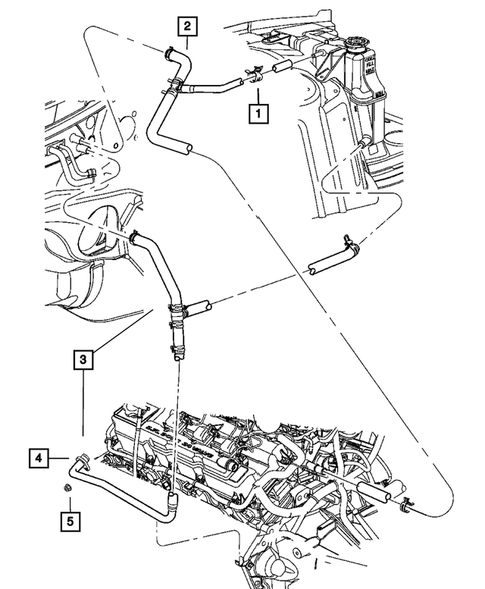 Air Conditioner and Heater Plumbing for 2010 Chrysler 300 #2
