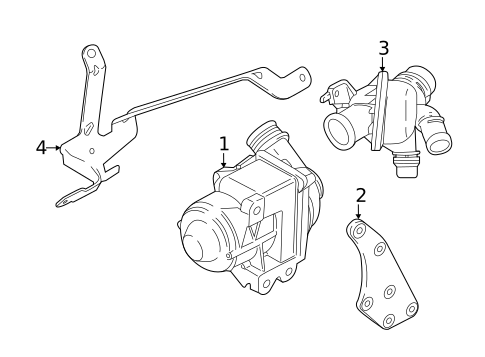 Water Pump for 2018 BMW 640i #0