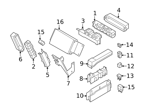 Electrical Components for 2014 INFINITI Q70 #1