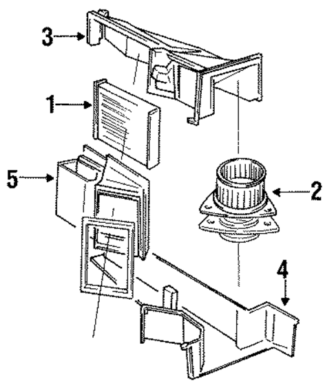 Blower Motor & Fan for 1987 Volvo 740 #0