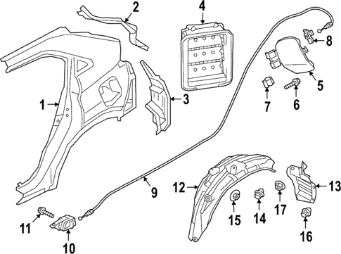 Quarter Panel & Components for 2025 Mitsubishi Eclipse Cross #0
