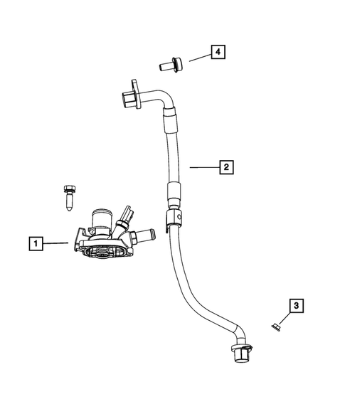 Water Pump and Related Parts for 2018 Fiat 500X #3
