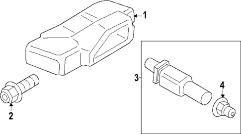 Tire Pressure Monitor Components for 2024 Porsche Cayenne #0