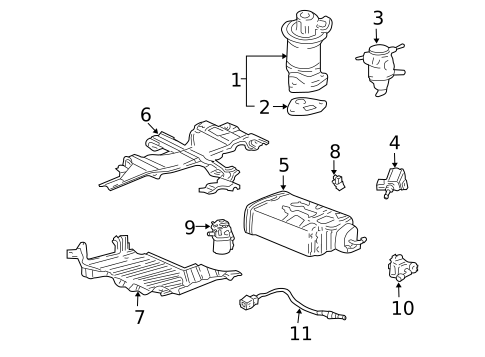 Emission Components for 2002 Honda S2000 #2