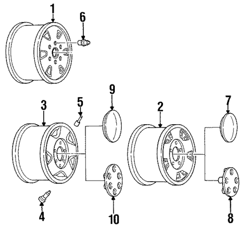 Wheels for 1992 GMC C2500 Pickup #1
