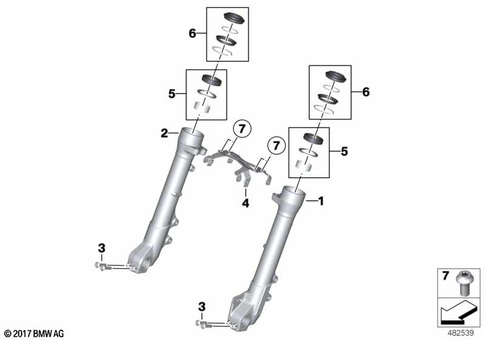 Telescopic Forks, Telelever for 2024 BMW-Motorrad F 750 GS #3