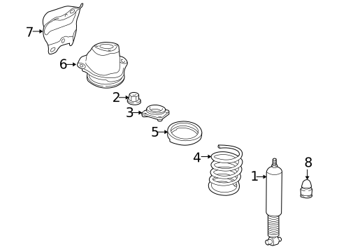Suspension, Springs & Related Components for 2002 Volvo S80 #1