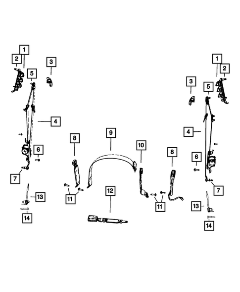 Seat Belts for 2020 Ram 2500 #1