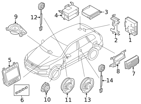 Sound System for 2015 Volkswagen Touareg #0
