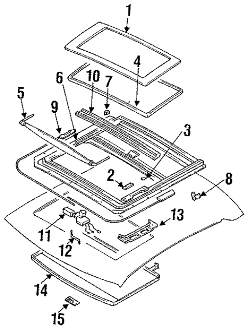Sunroof for 1991 Nissan Sentra #0
